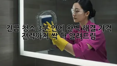 🚨 긴급 청소, 3분 안에 완벽 해결! 가격 전략까지 싹 다 알려드림 🧹✨